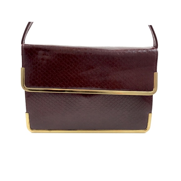 ❌SOLD❌ 1950s faux snakeskin purse / clutch - Picture 2 of 8